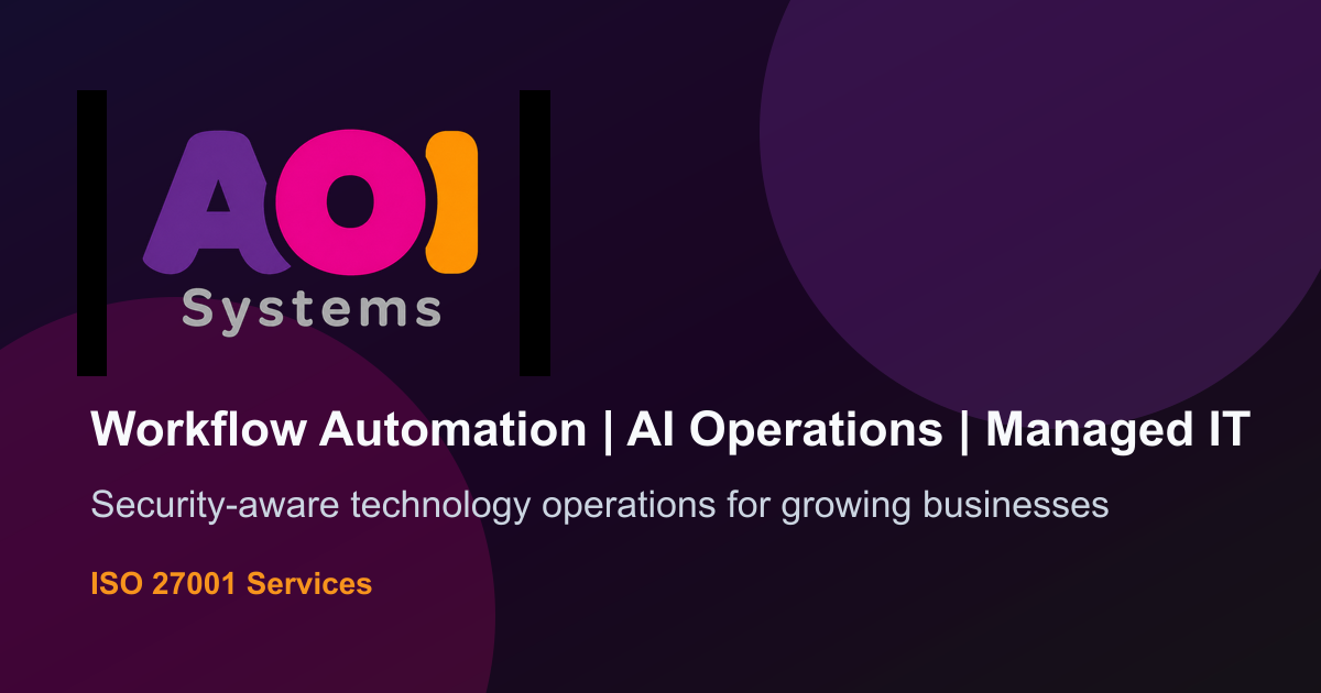 AOI Systems | Workflow Automation, AI Operations & Managed IT